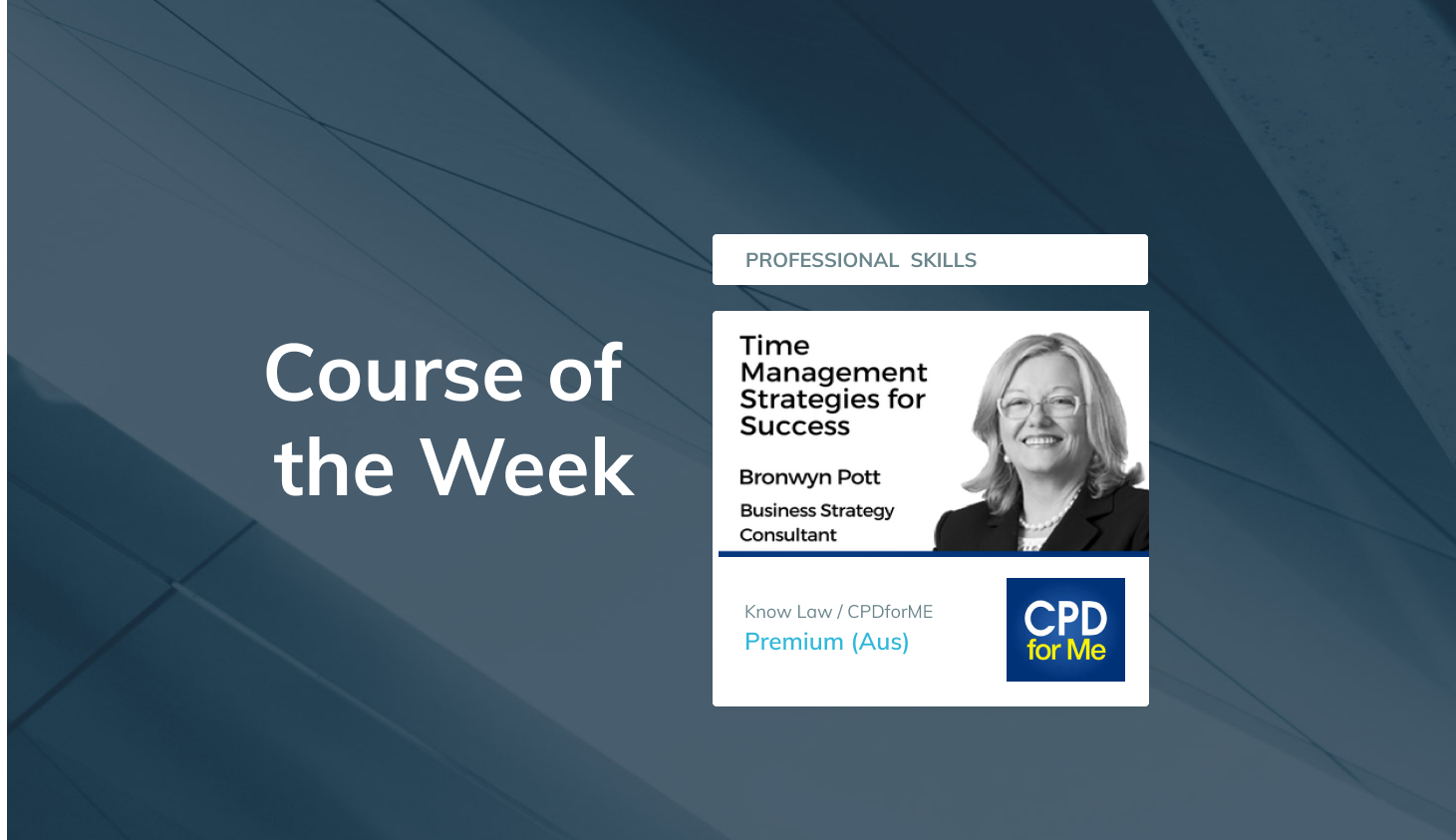 Course of the Week: CPD Professional Skills